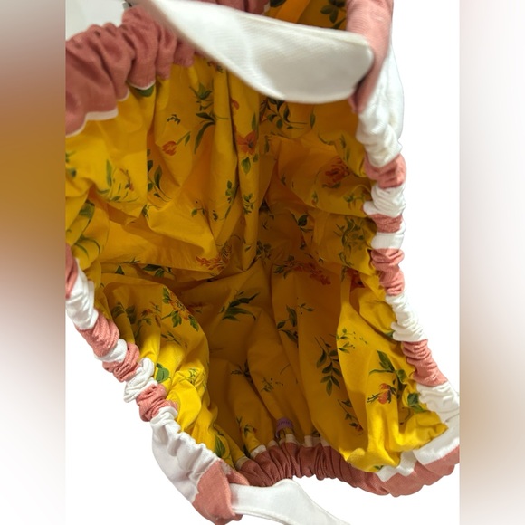 Urban renewal by urban outfitters bohemian pink stripe oversized tote bag purse - Picture 4 of 7